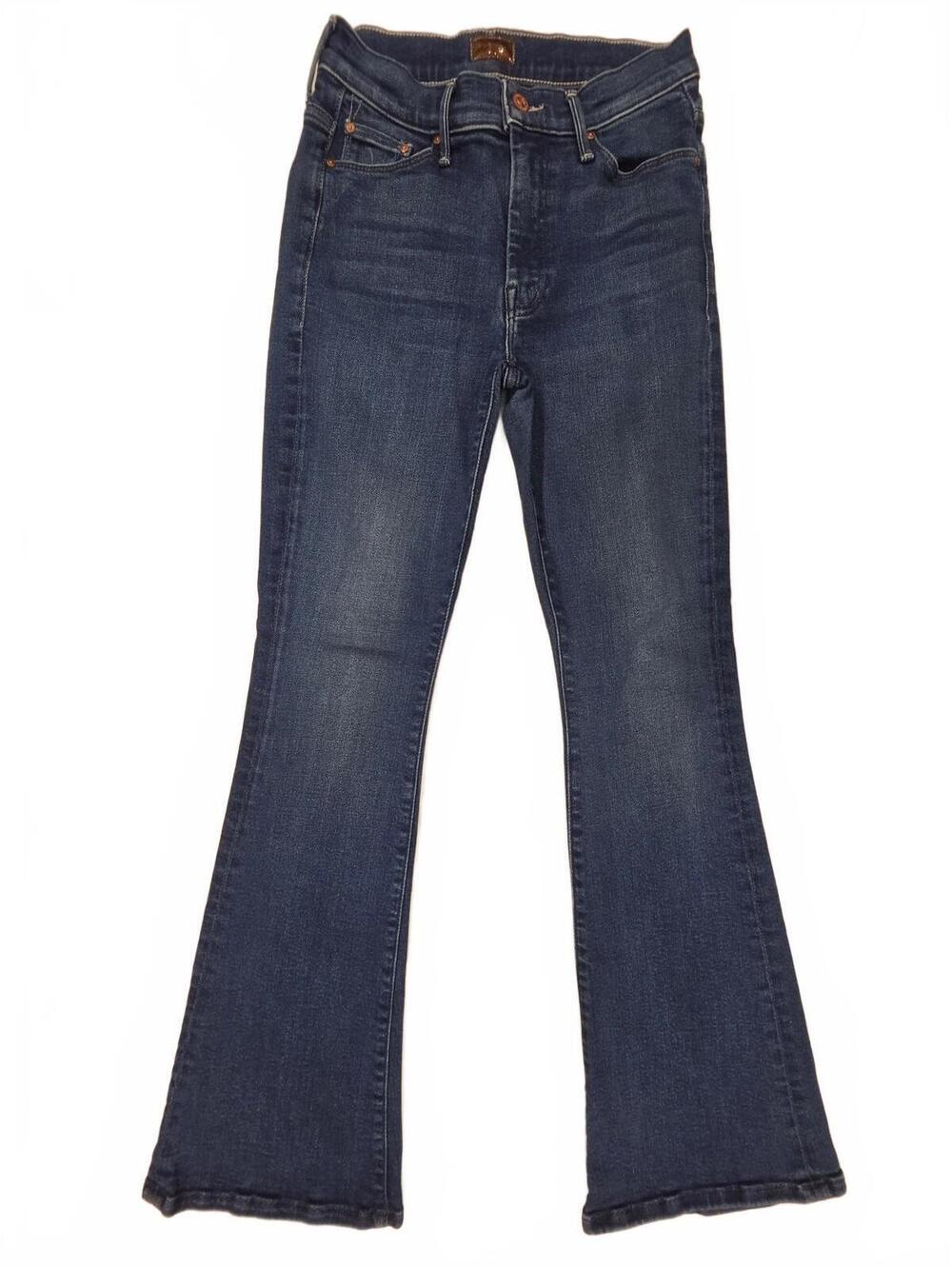 MOTHER The Weekender Nip It In The Butt Flare Jeans Size 26 Blue